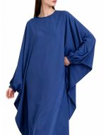 Plus-size solid color dress - Image 4