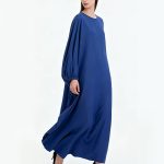 Plus-size solid color dress